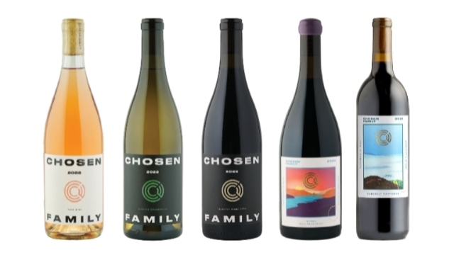 Chosen Family Wines 宣布秋季推出三款新葡萄酒，其中包括首款赤霞珠葡萄酒