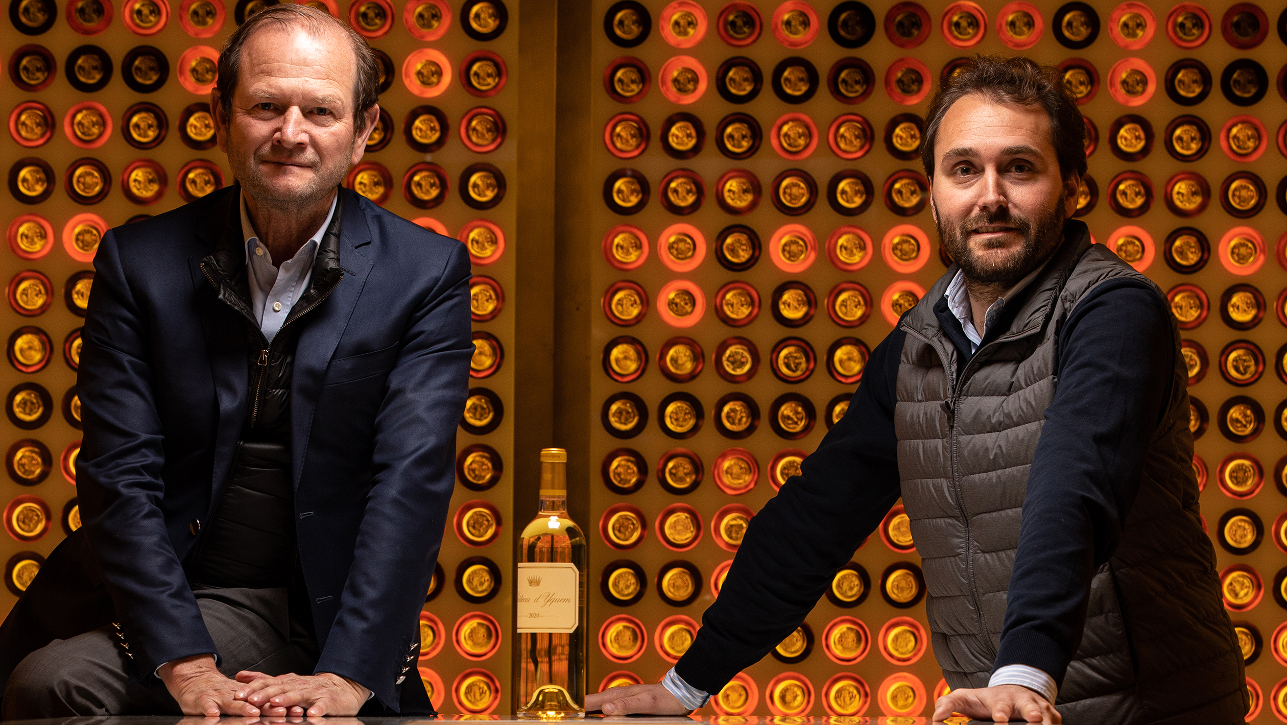 Château d'Yquem 的 Pierre Lurton（左）和 Lorenzo Pasquini（右）